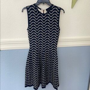 NWOT Ted baker size 2. Elegant Black (almost navy) and White Sleeveless Dress